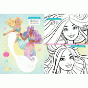 Barbie ภาพระบายสีแสนสวย Time to SPARKLE + เครื่องสำอางแฟนตาซีชวนฝัน 